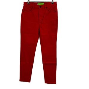 Free People x‎ Sandrine Rose Red Jeans 28 New